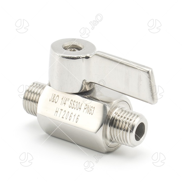 Stainless Steel Handle Male Stainless Steel Mini Ball Valve